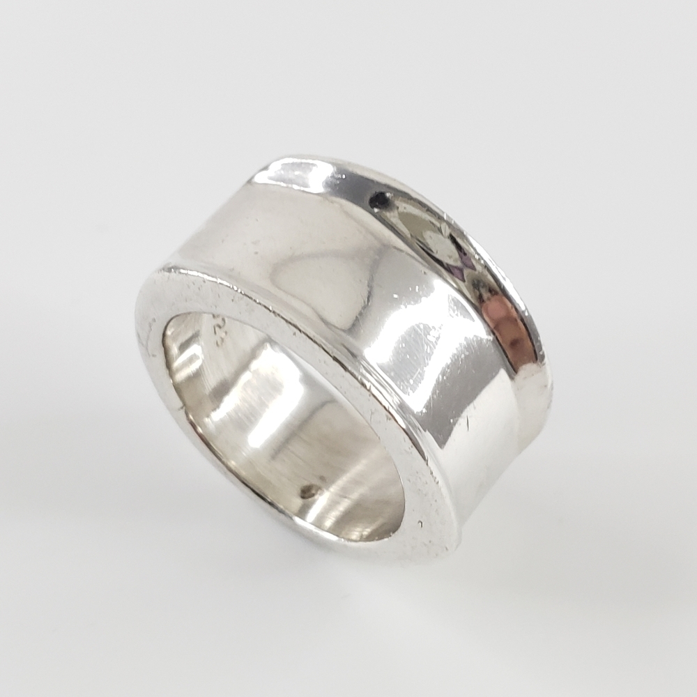 Vintage Wedding Ring 925 Sterling Silver Wedding Ring Sz 6